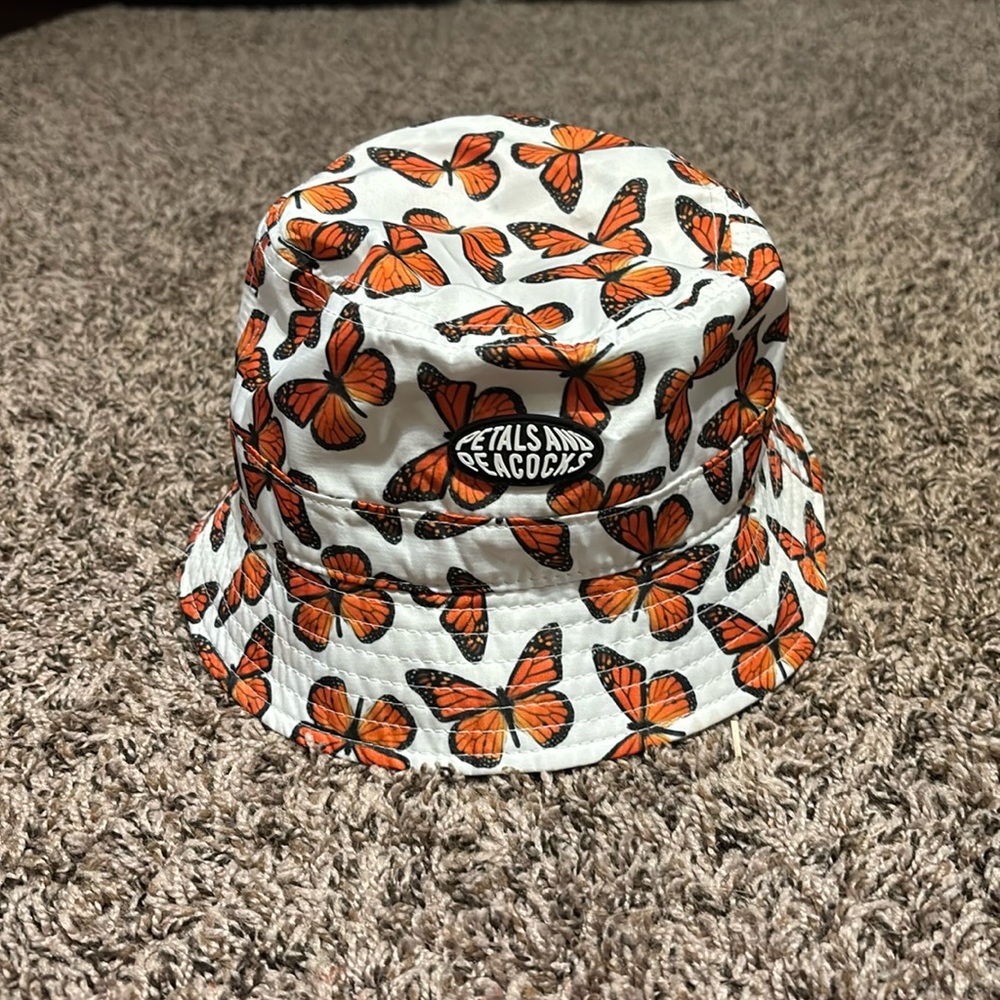 Petals and Peacocks: Indie Butterfly Bucket Hat